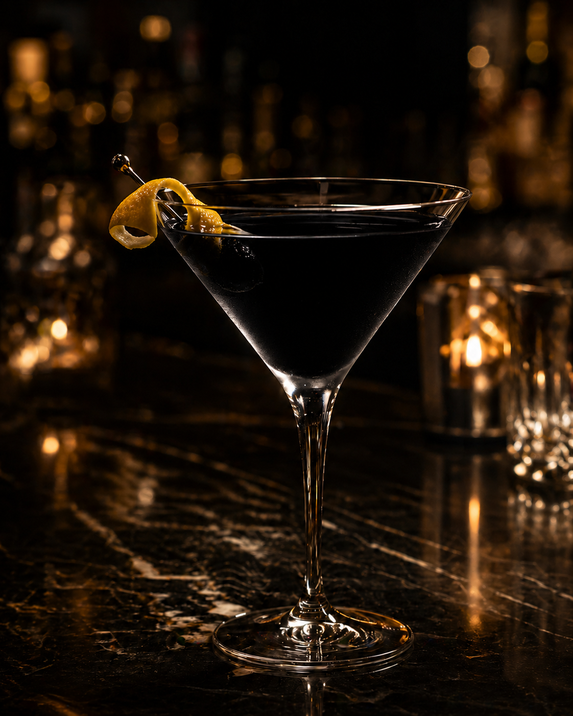 Black Death Martini cocktail