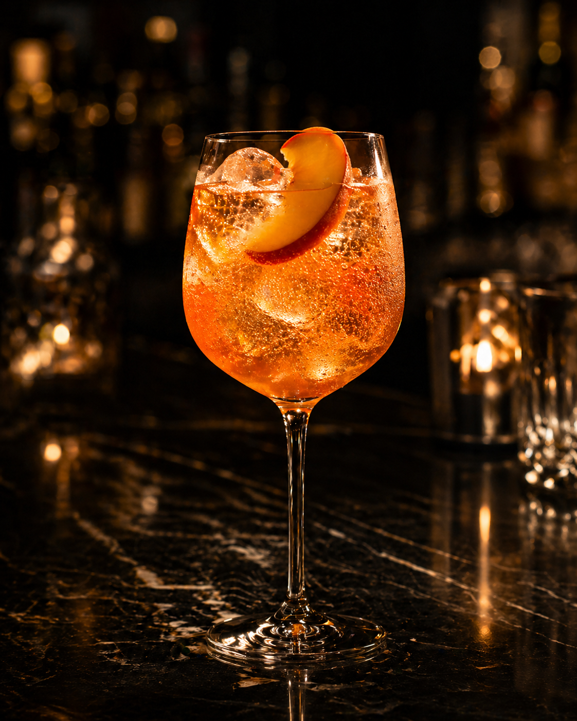 Vampire Kiss Peach Spritz cocktail