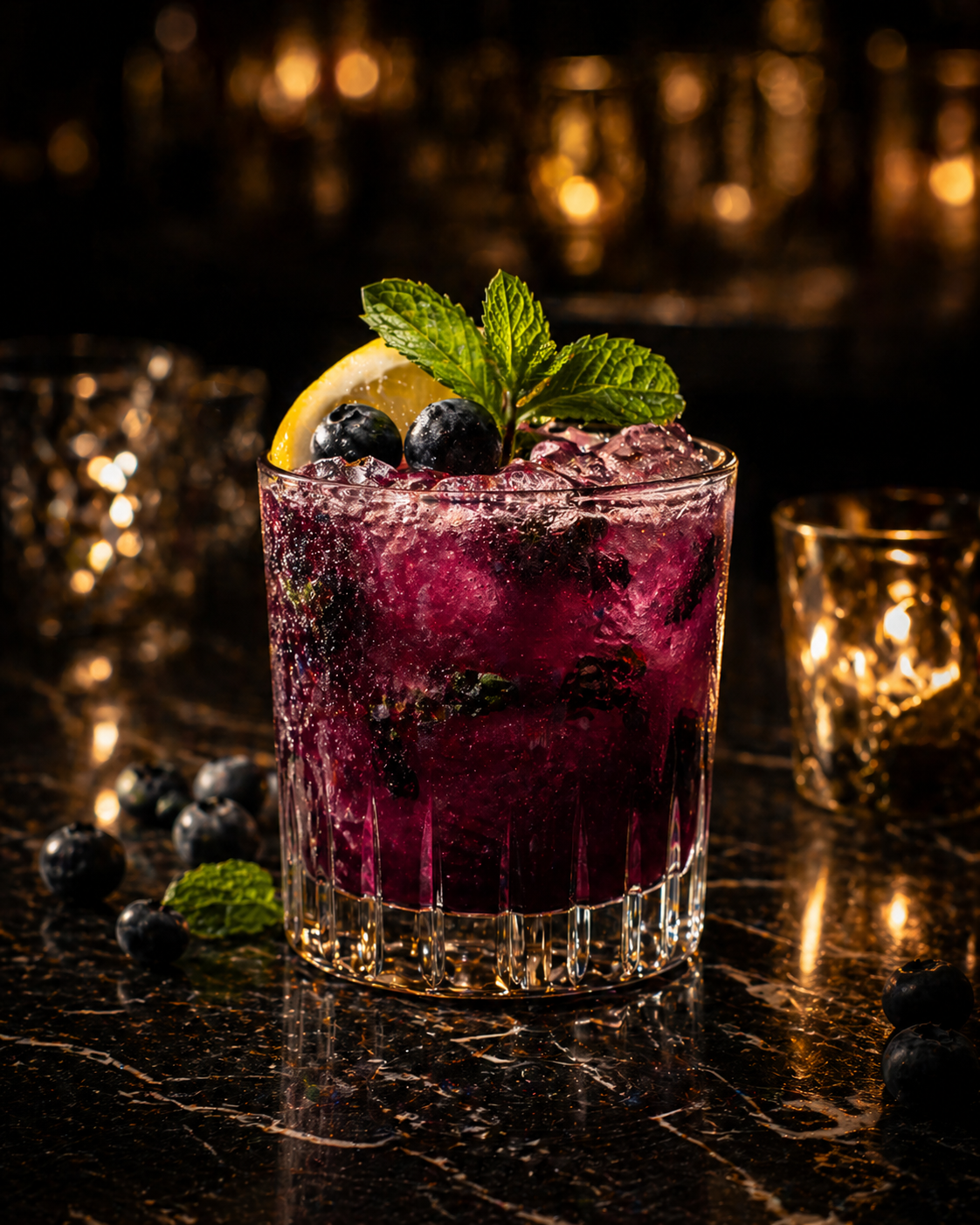 Party Animal Blueberry Smash cocktail