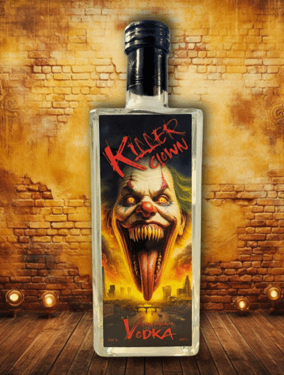 Killer Clown Ultra Premium Vodka by SIN CITY SPIRIST