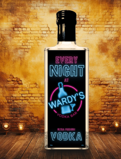 WARDYS VODKA BAR Ultra Premium Vodka by SIN CITY SPIRITS