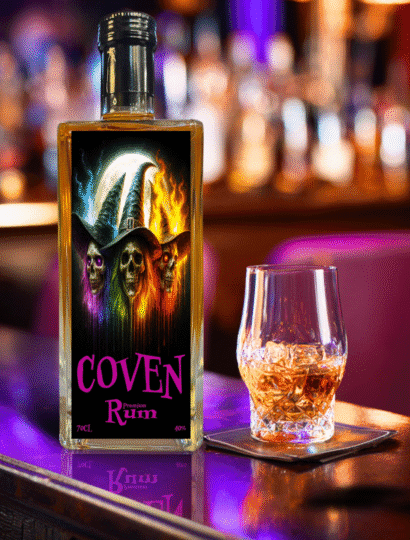 COVEN SPICED RUM Sin CITY Spirits