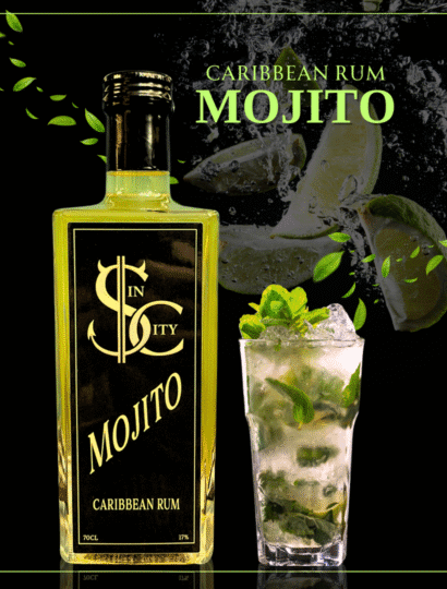 Caribbean Rum Mojito Ready to drink cocktail by SIN CITY SPIRITS