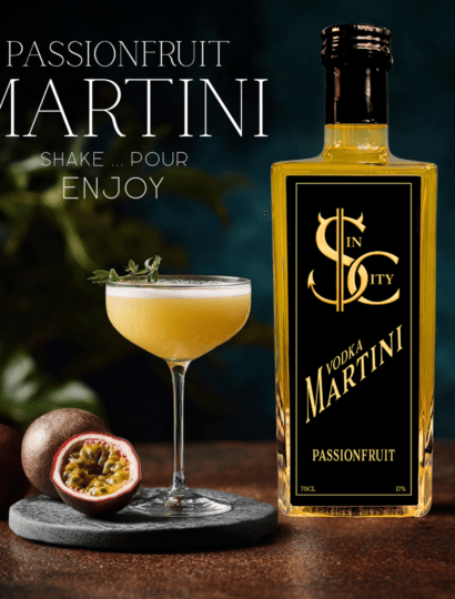 PASSIONFRUIT VODKA MARTINI by Sin City Spirits