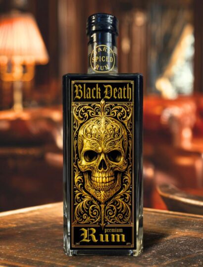BLACK DEATH Dark Spiced Rum by SIN CITY SPIRITS