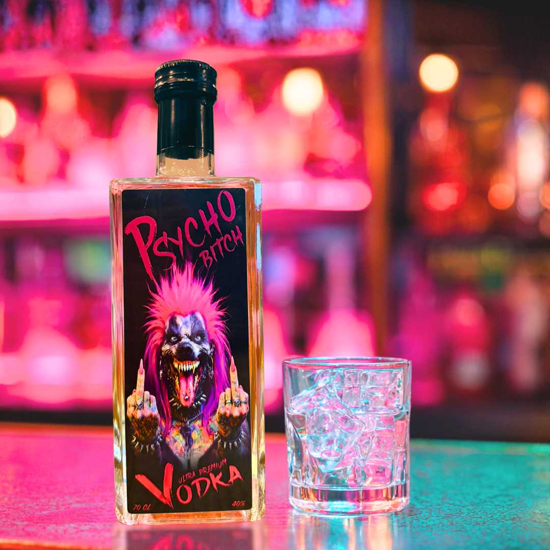 PSYCHO BITCH Ultra Premium Vodka by SIN CITY SPIRITS
